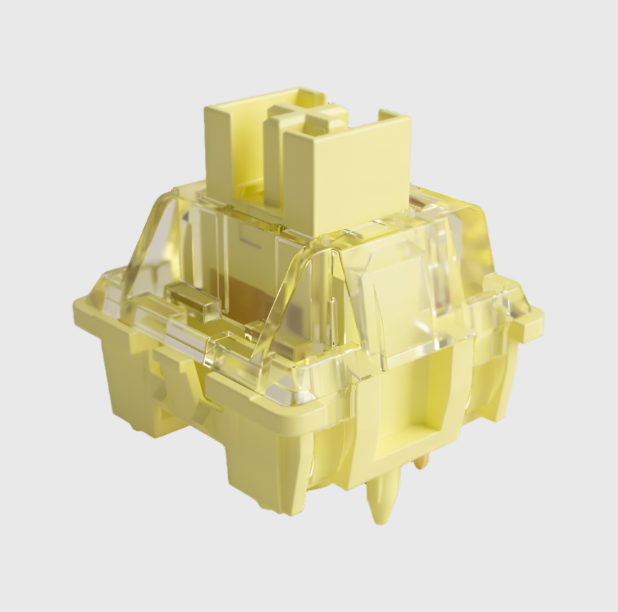 V3 Cream Yellow Pro Switch (Linear, 45pcs) - Tech Toppers