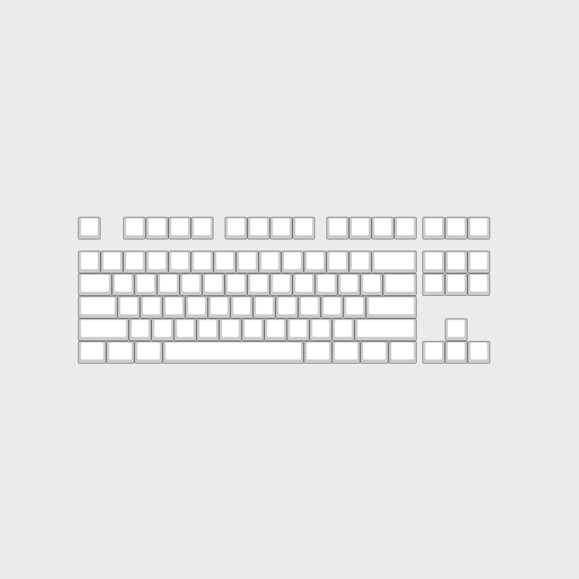 ANSI TKL (87 Keys) Custom Keycap Set