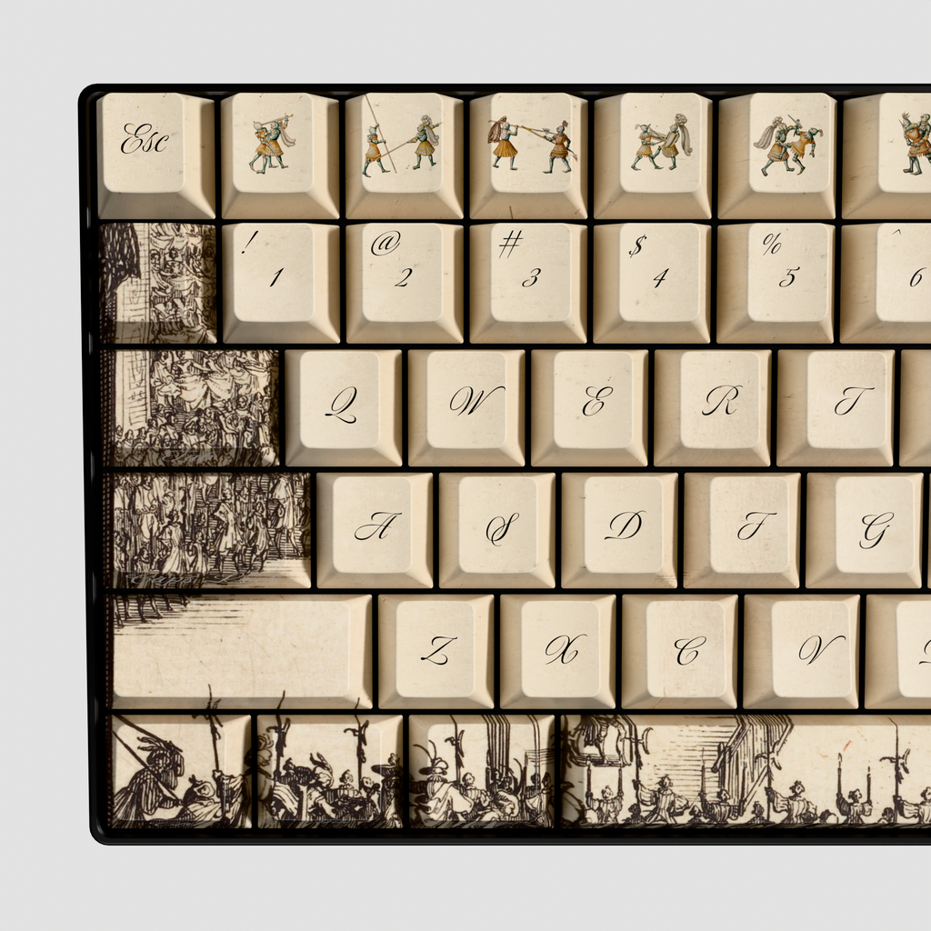 Antique Combat - Custom Mechanical Keyboard - Tech Toppers