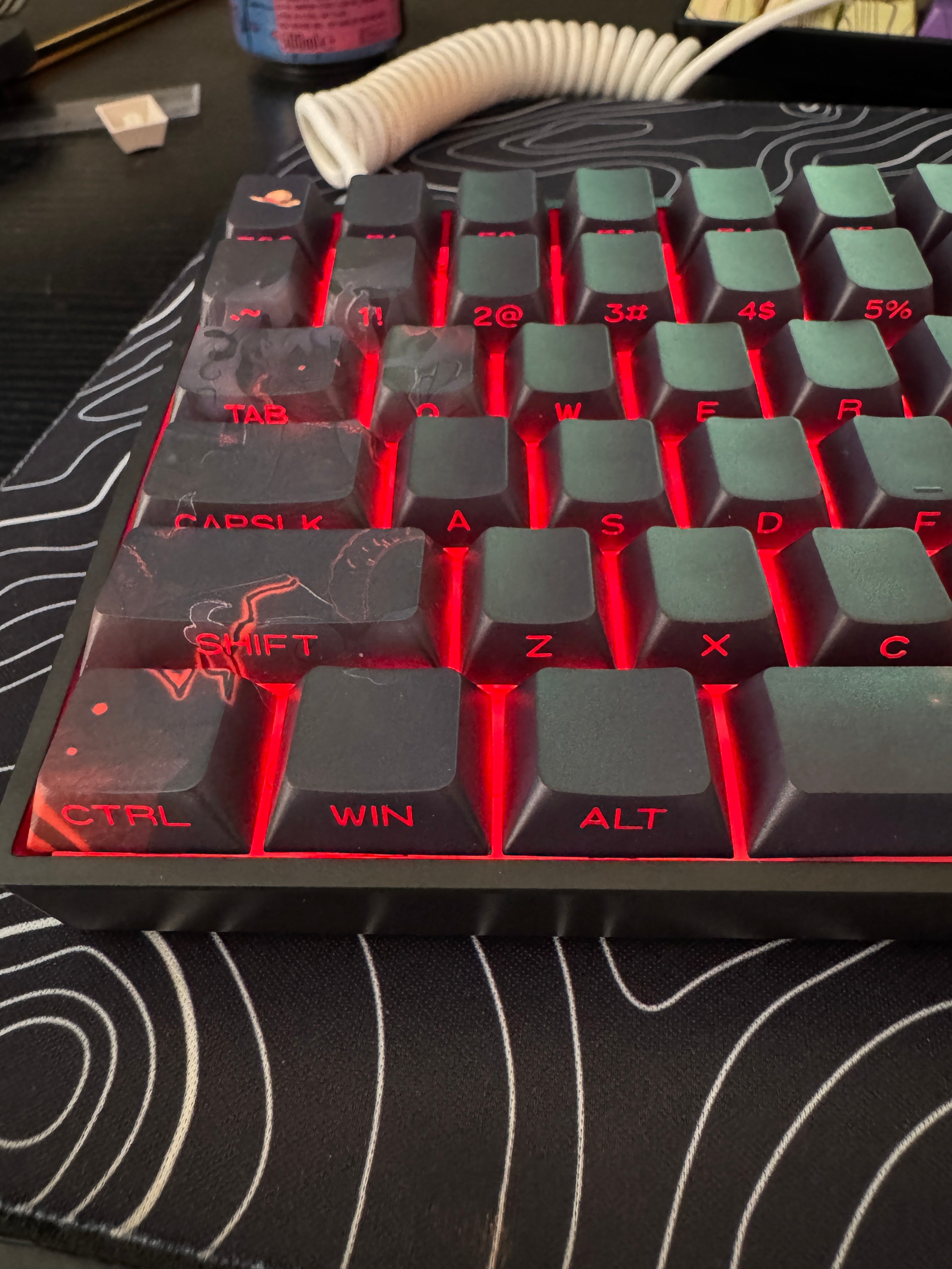 Custom Shine through Mechanical Keyboard - Choose your layout