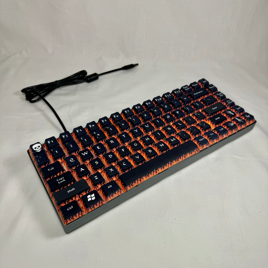 Key Topper Configuration Through Fire and Flame Custom Keycap Set - Tech Toppers