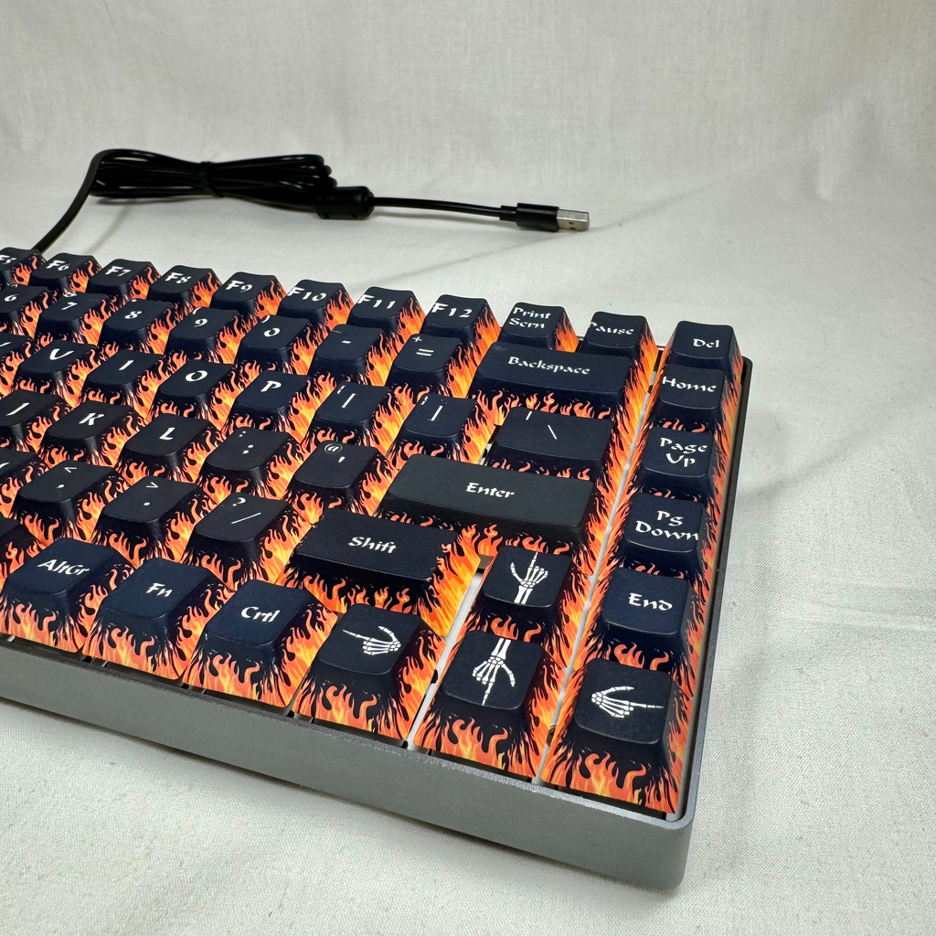 Key Topper Configuration Through Fire and Flame Custom Keycap Set - Tech Toppers