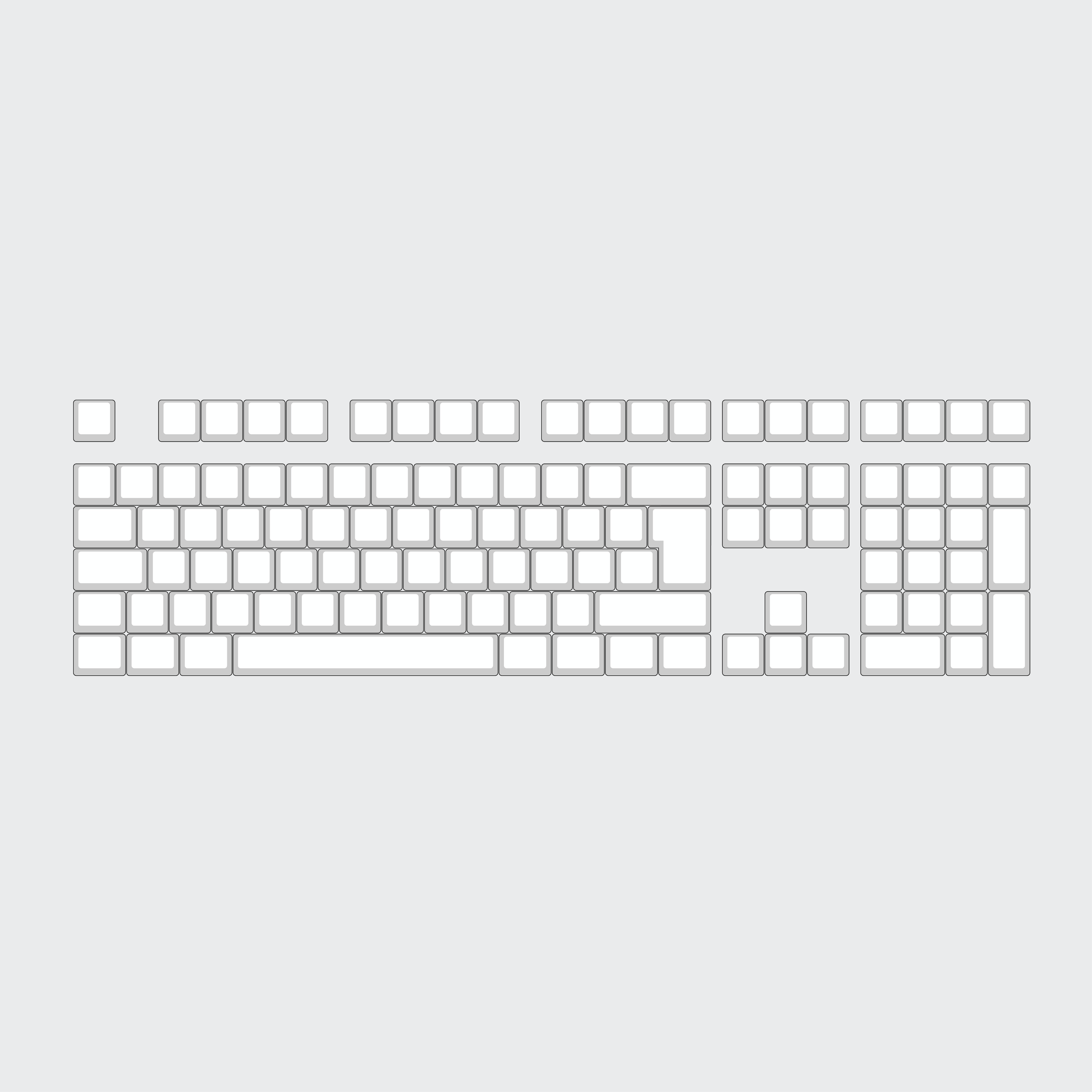 ISO 100% (109 Keys) Custom Keycap Set