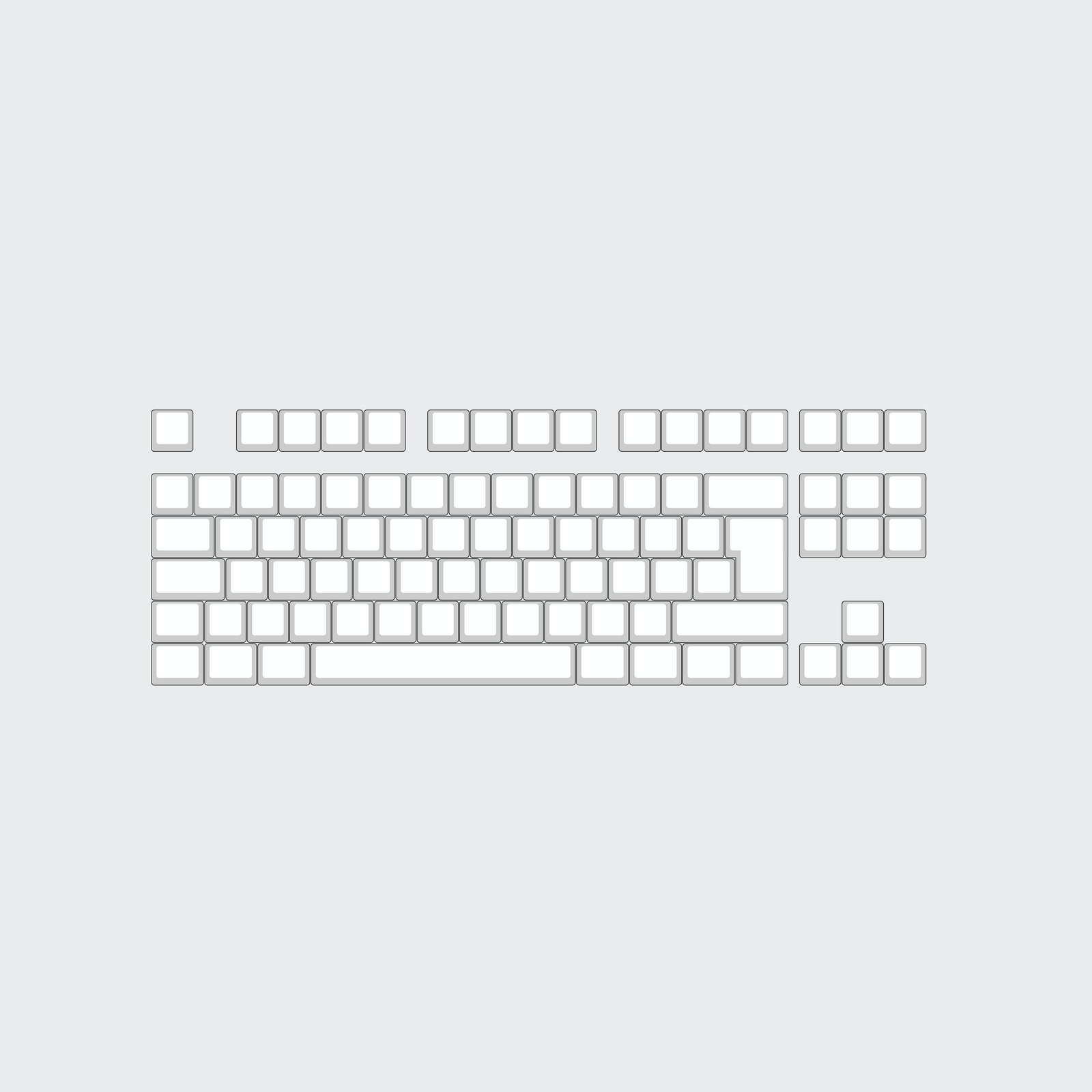 Design Your Own ISO Layout Custom Keycaps 60% 75% 100% - Tech Toppers