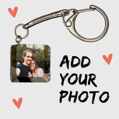 Custom Photo Clicky Fidget Keyring – Valentines Day Gift