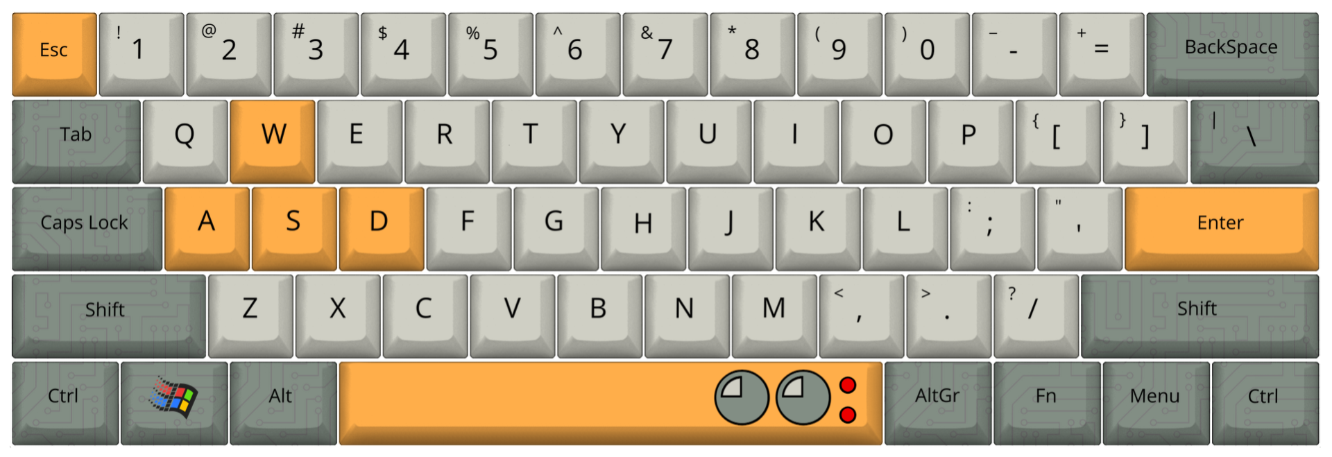 Retro One - ANSI 60% Keycap Set - Creation